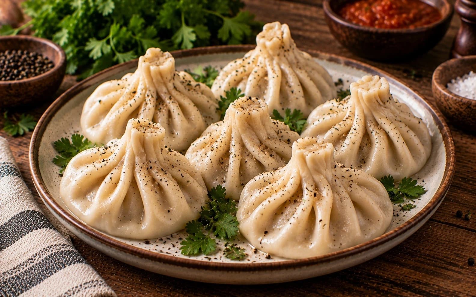 Хинкали с мясом