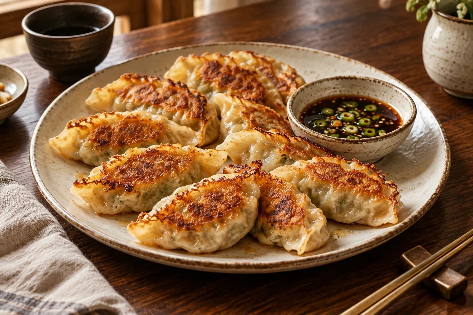 Манду со свининой и капустой