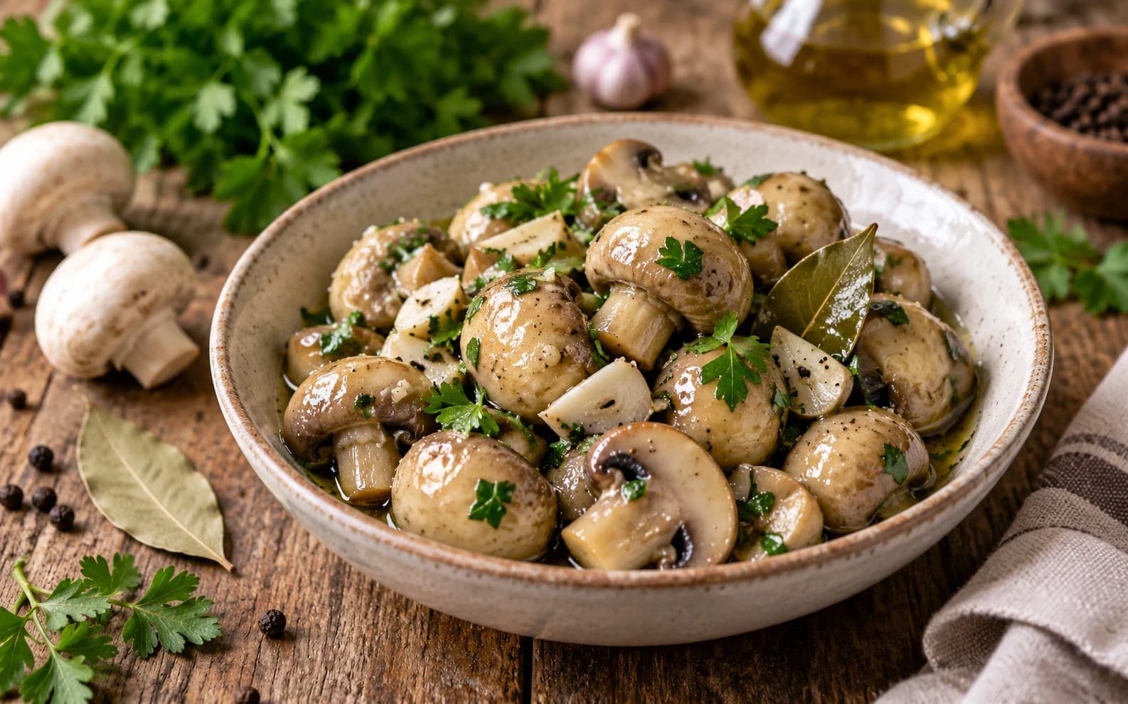 Маринованные шампиньоны