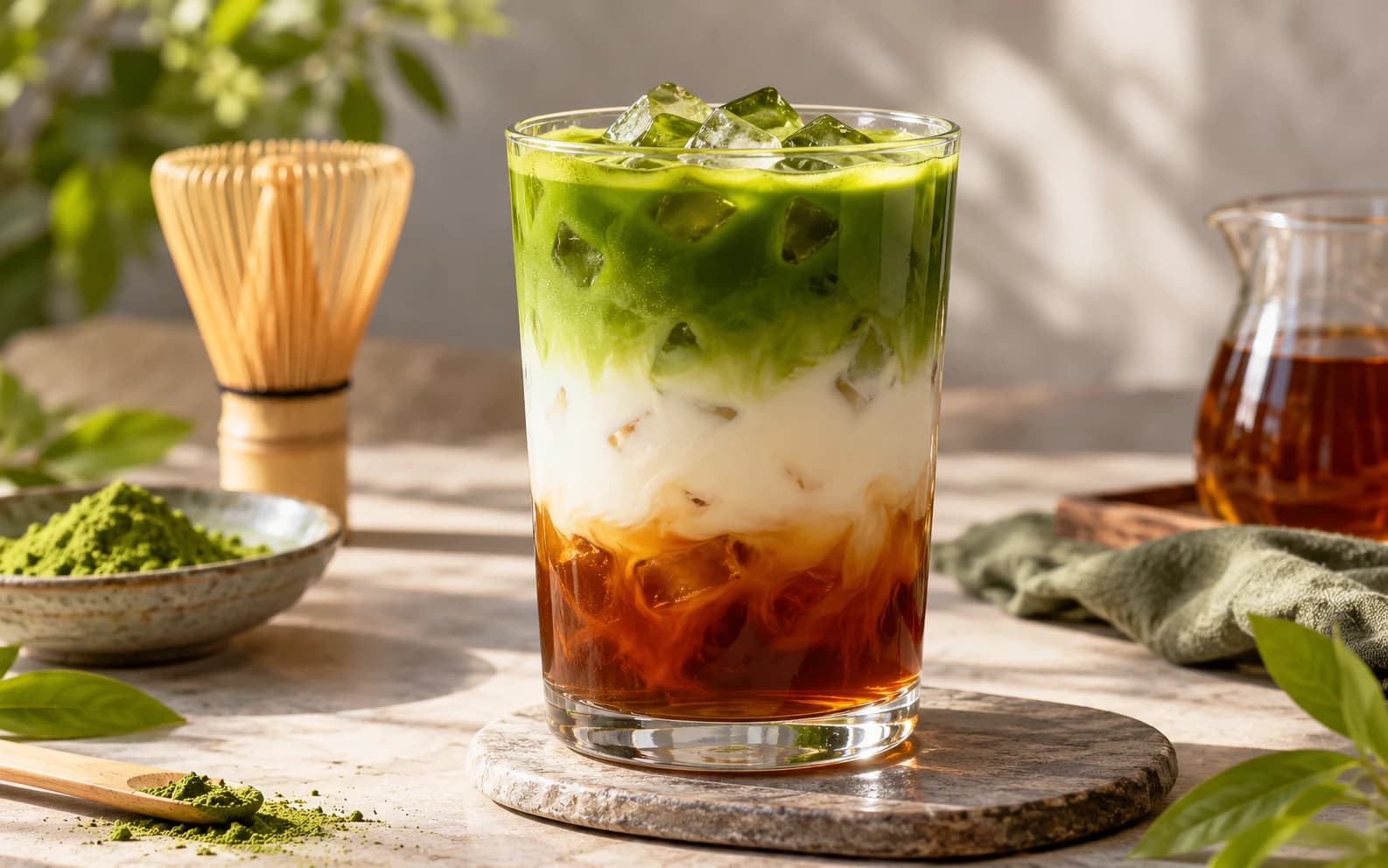 Three-Layer Tea Latte — латте Сэнку из «Доктора Стоуна»