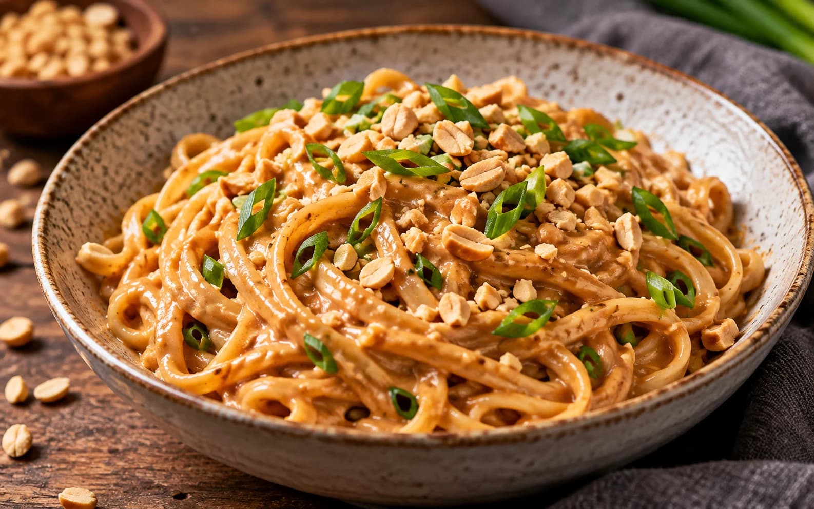 Лапша с арахисовым соусом