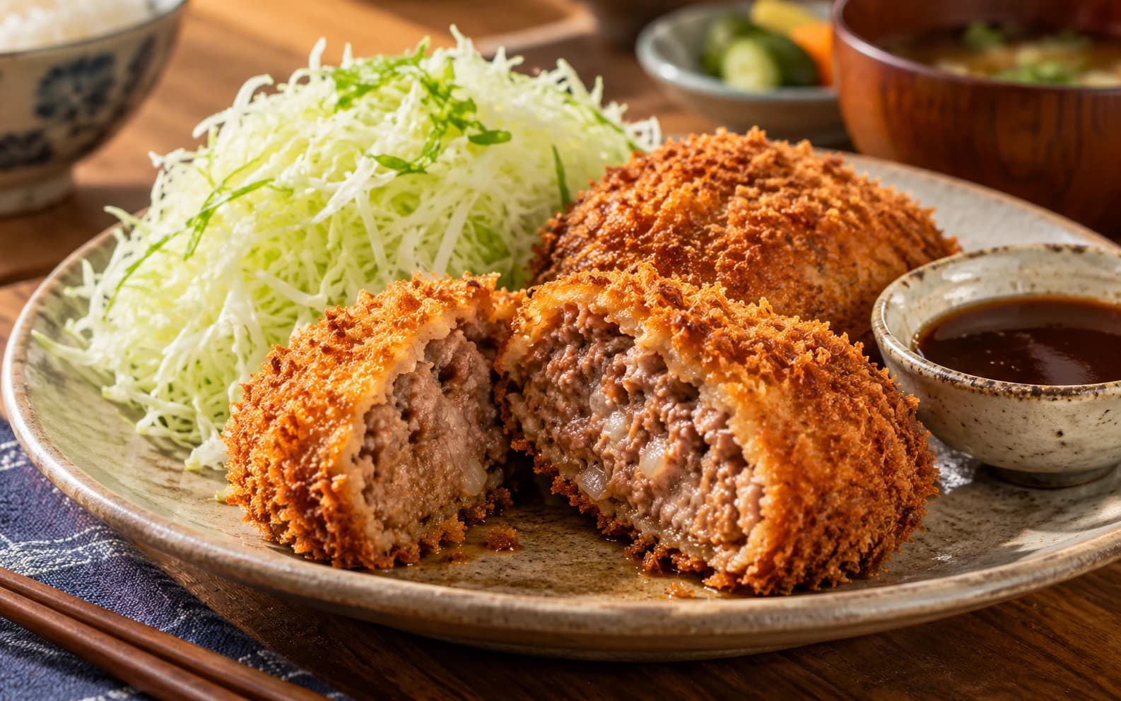 Менчикатсу Мукоды — хрустящие мясные котлеты