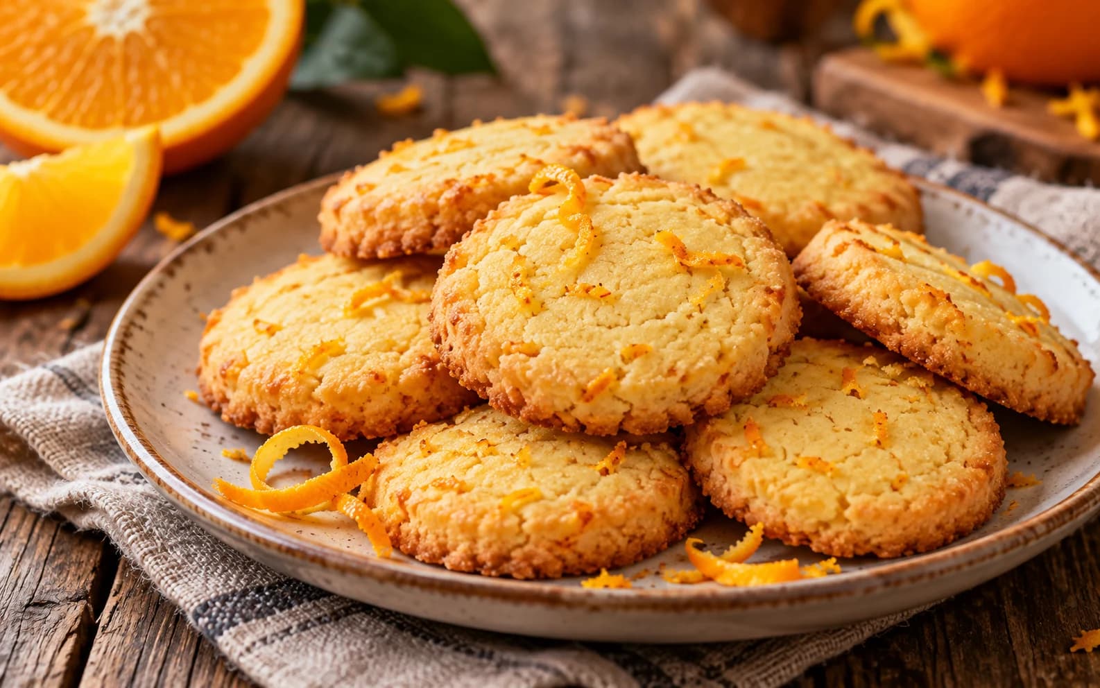 Песочное печенье с апельсиновой цедрой