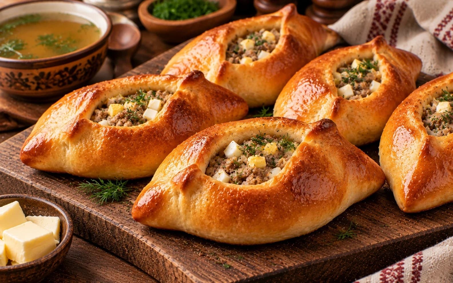Расстегай с мясом и яйцом из «Мёртвых душ»
