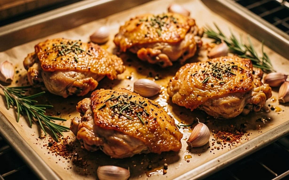 Куриные бёдра в духовке