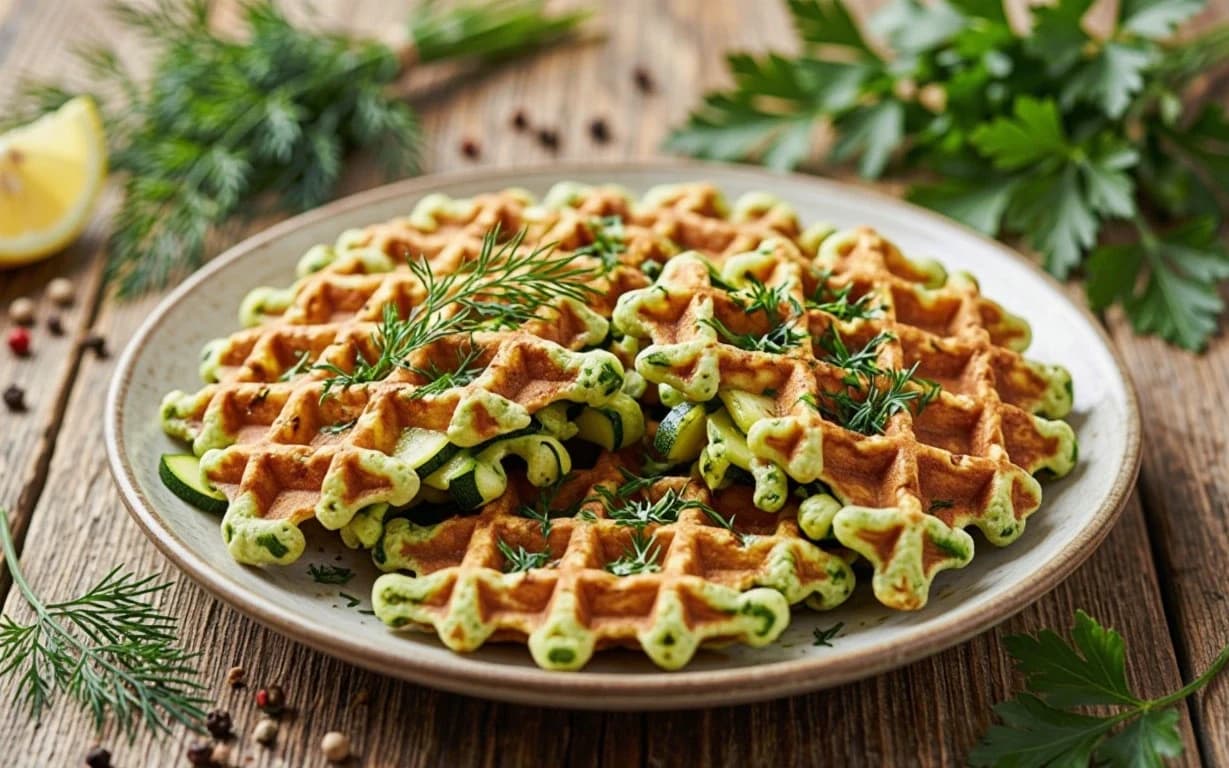 Кабачковые вафли