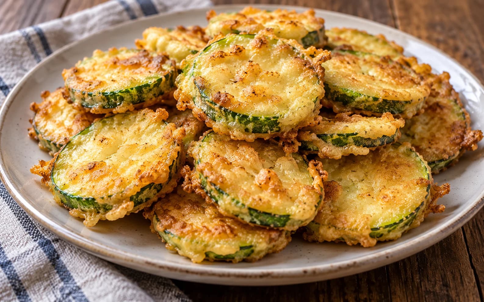 Кабачки в кляре с чесноком на сковороде