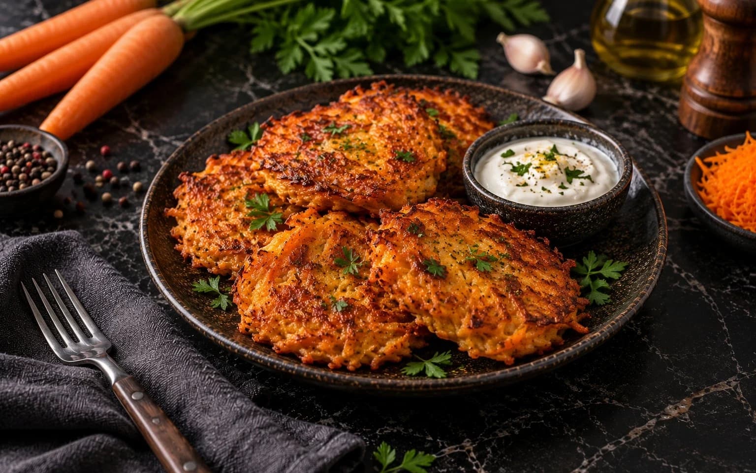 Морковные драники