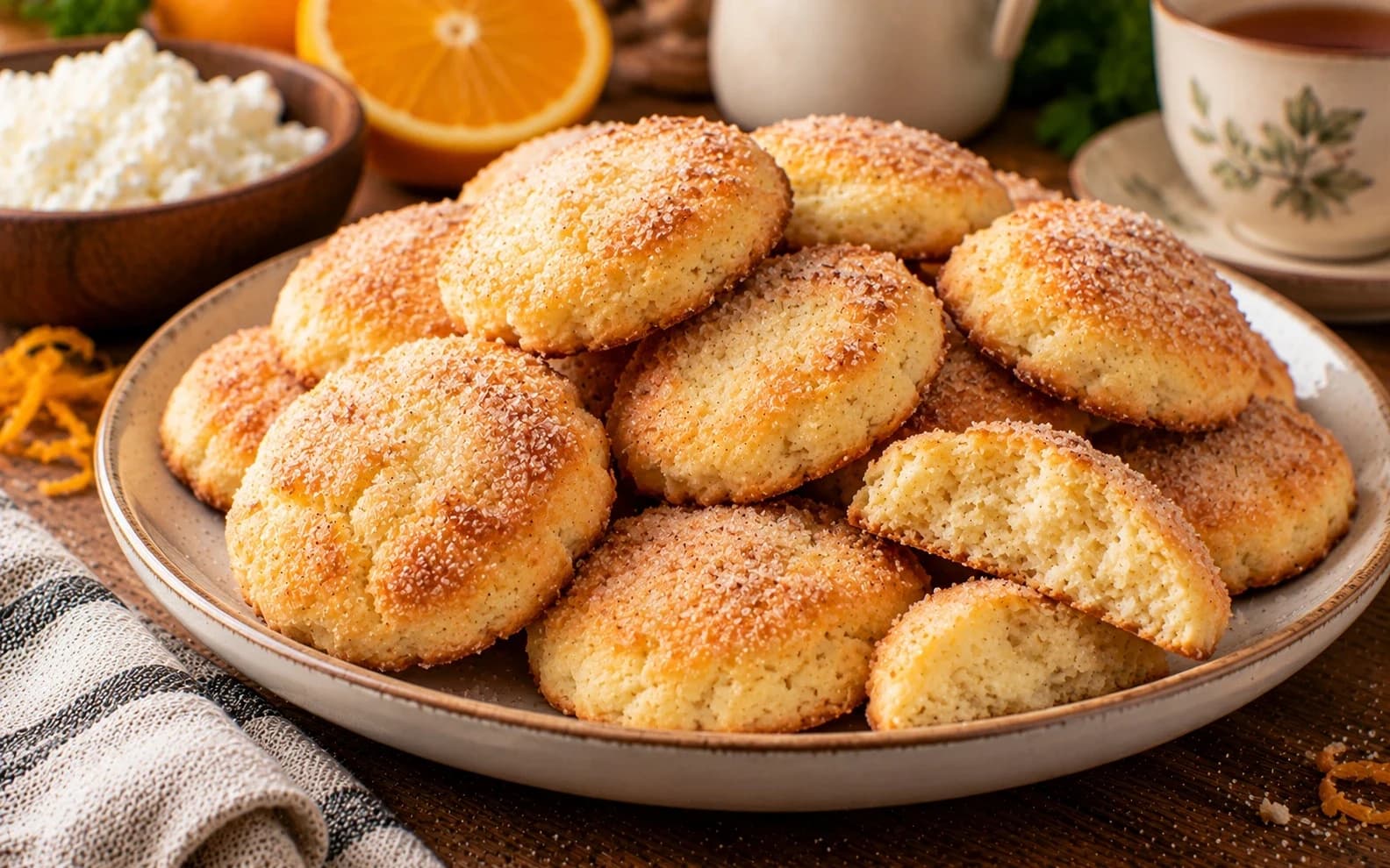 Мягкое творожное печенье