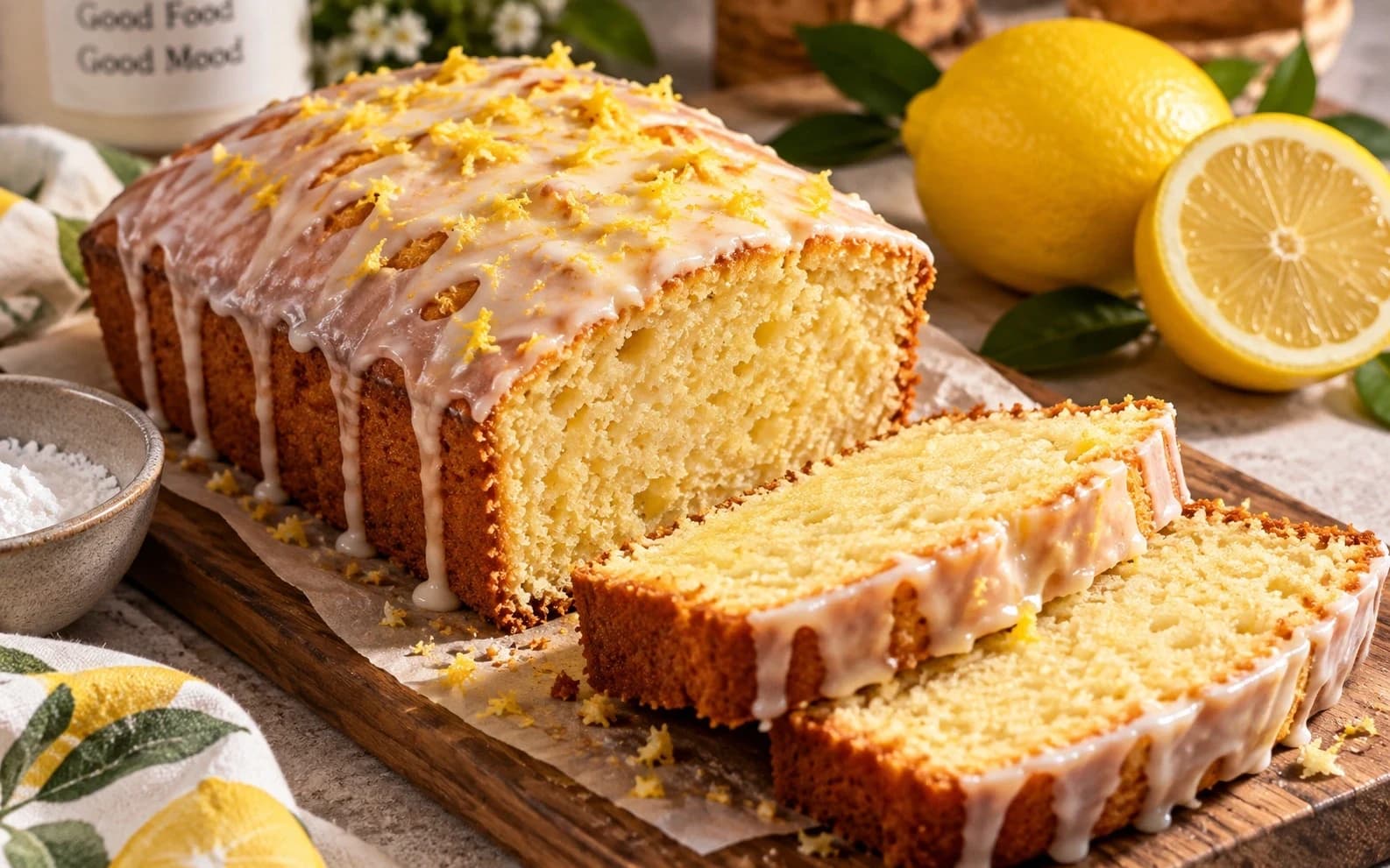 Лимонный пирог с целым лимоном