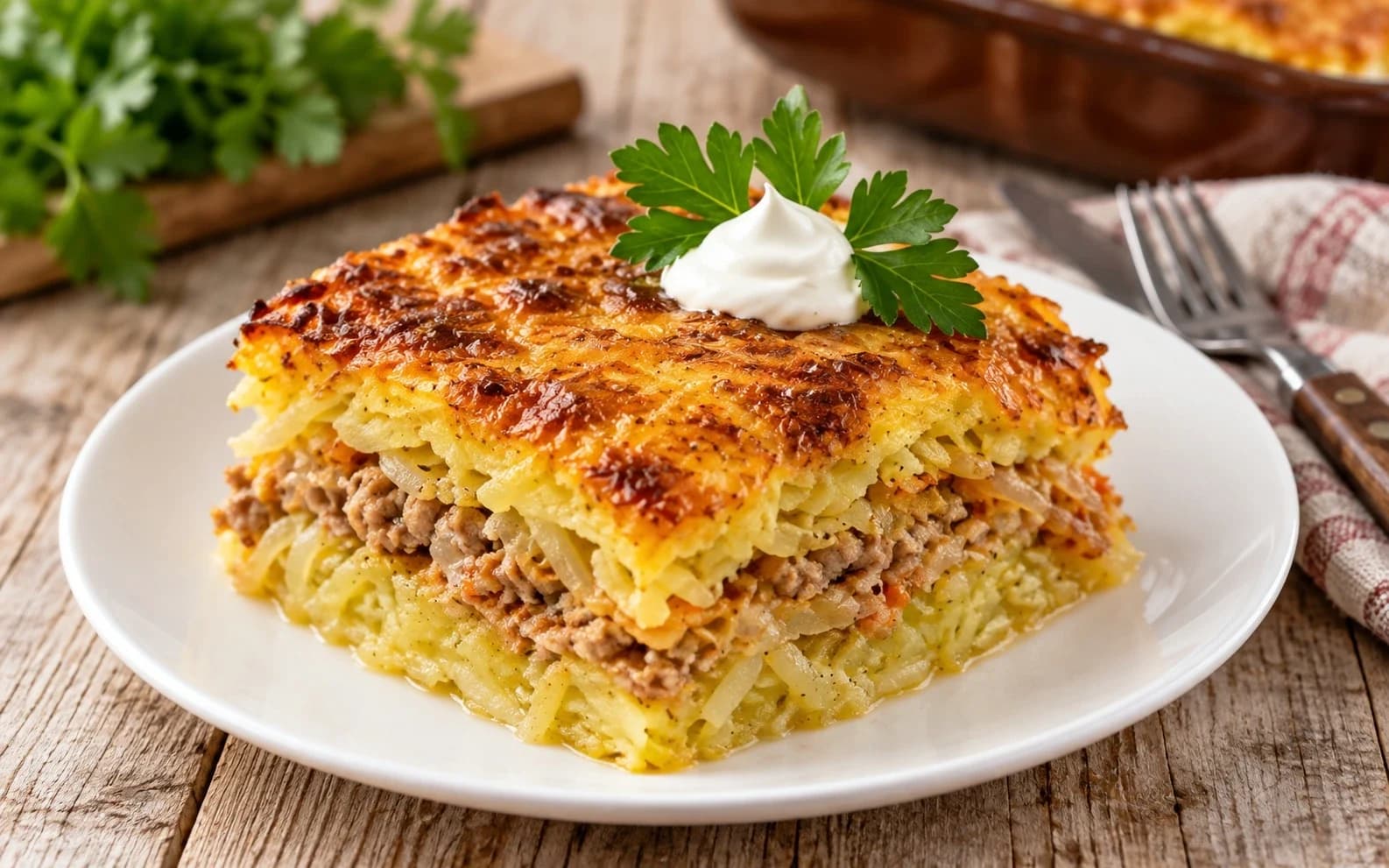 Белорусская картофельная запеканка «Мядзведзь»